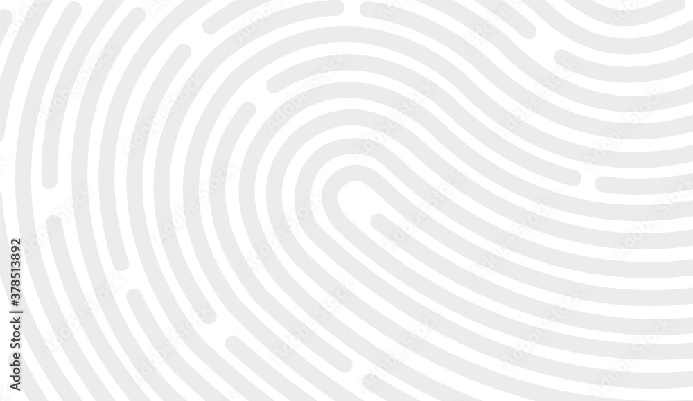 Poster fingerprint icon design for app and finger print flat scan. vector design on white background.