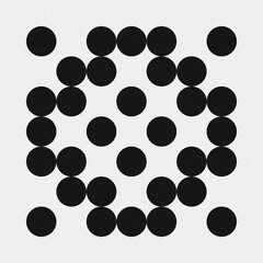 Abstract Cross Pattern Dots Logo generative computational art illustration