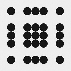 Abstract Cross Pattern Dots Logo generative computational art illustration