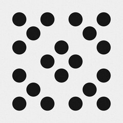 Abstract Cross Pattern Dots Logo generative computational art illustration