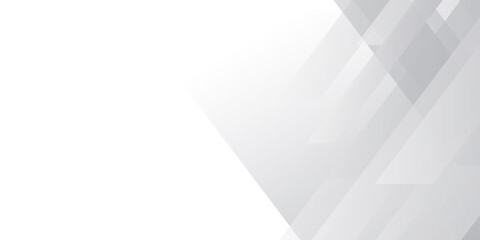 Obraz premium Grey white abstract background geometry shine and layer element vector for presentation design. Suit for business, corporate, institution, party, festive, seminar, and talks.