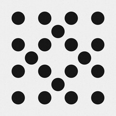 Abstract Cross Pattern Dots Logo generative computational art illustration