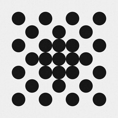 Abstract Cross Pattern Dots Logo generative computational art illustration