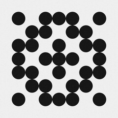 Abstract Cross Pattern Dots Logo generative computational art illustration