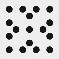 Abstract Cross Pattern Dots Logo generative computational art illustration