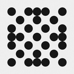 Abstract Cross Pattern Dots Logo generative computational art illustration
