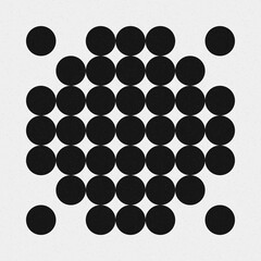 Abstract Cross Pattern Dots Logo generative computational art illustration