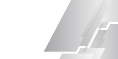 Modern white gray abstract web banner background creative design 