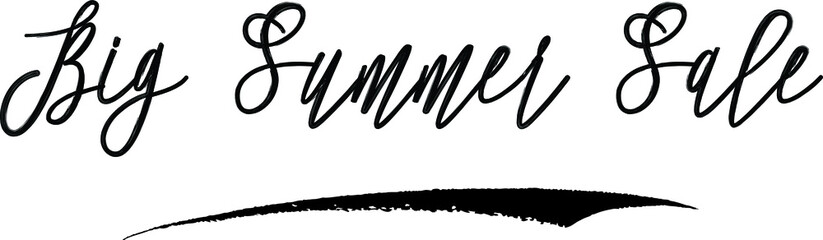 Big Summer Sale Calligraphy Font For Sale Banners
flyers and Templates