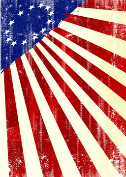 An american grunge background for you with a old Betsy Ross flag