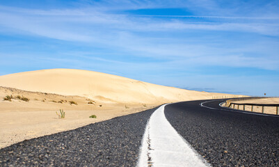road to the desert