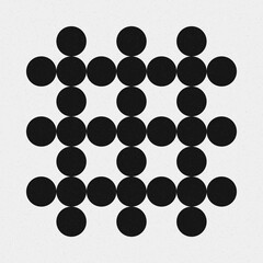 Abstract Cross Pattern Dots Logo generative computational art illustration
