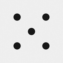 Abstract Cross Pattern Dots Logo generative computational art illustration