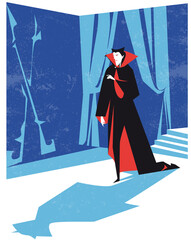 Dracula the Vampire. vector illustrations