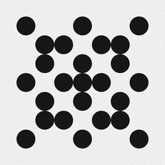 Abstract Cross Pattern Dots Logo generative computational art illustration