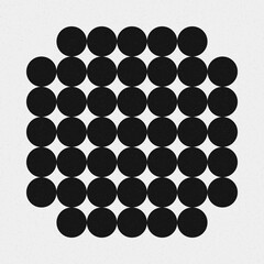 Abstract Cross Pattern Dots Logo generative computational art illustration