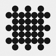 Abstract Cross Pattern Dots Logo generative computational art illustration