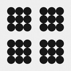 Abstract Cross Pattern Dots Logo generative computational art illustration