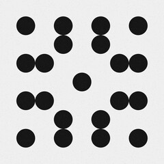 Abstract Cross Pattern Dots Logo generative computational art illustration