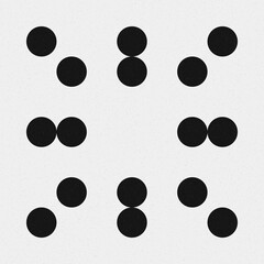 Abstract Cross Pattern Dots Logo generative computational art illustration