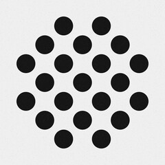 Abstract Cross Pattern Dots Logo generative computational art illustration