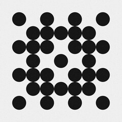 Abstract Cross Pattern Dots Logo generative computational art illustration