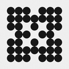 Abstract Cross Pattern Dots Logo generative computational art illustration