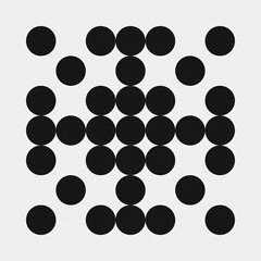 Abstract Cross Pattern Dots Logo generative computational art illustration