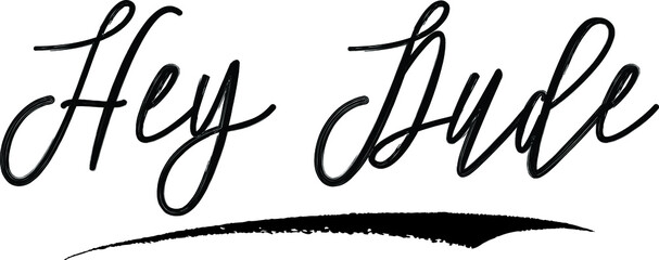 Handwritten Calligraphy Black Color Text On White Background