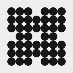 Abstract Cross Pattern Dots Logo generative computational art illustration