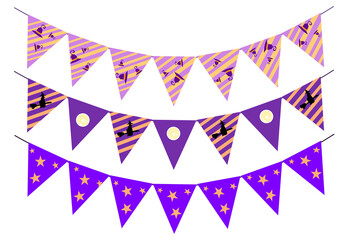 Obraz premium The witch theme Bunting Hanging party 