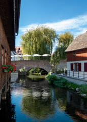 Obraz premium Fischerviertel in Ulm Baden Würtemberg Deutschland