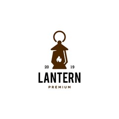 classic Lantern gas fire, street lamp, lantern post, Classic lamp logo icon design , Restaurant Vintage Logo design vector © Ramosh Artworks