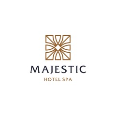 beautiful leaf pattern logo, Abstract mandala flower swirl logo icon vector design. Elegant premium ornament vector logotype symbol.