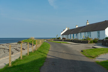 Cottages on Harbour Row, Drummore, Scotland