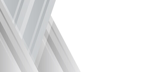 Grey white abstract background geometry shine and layer element vector for presentation design. Suit for business, corporate, institution, party, festive, seminar, and talks. 