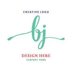 logo letter BJ. simple, elegant, easy to understand and authoritative