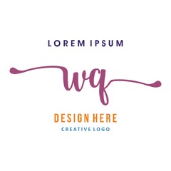 logo letterWQD. simple, elegant, easy to understand and authoritative