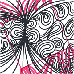 Black and red pattern