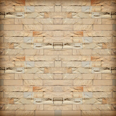 old brown slate wall stone background or texture.