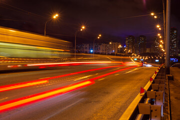 Obraz na płótnie Canvas night traffic