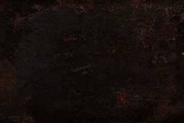 Old wooden table top with smoke on a dark background..