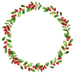 Watercolor hand painted floral wreath, floral border, jpg