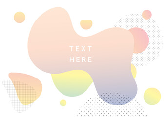 pastel gradient graphics banner in sweet tones, abstract design vector background
