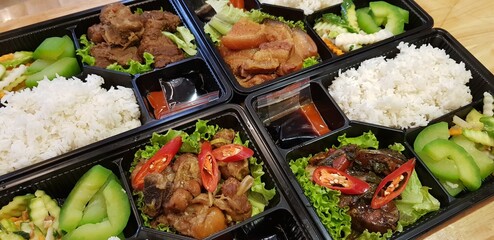 office meal background