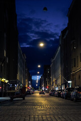 Fototapeta na wymiar street lights at night