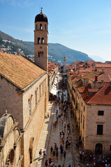  roofs of Dubrovnik old town, Croatia, seen from the city walls