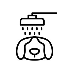 dog grooming  icon vector illustration