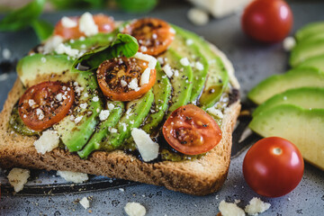 bruschetta with tomato and mozzarella
