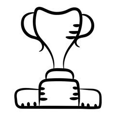 
Trendy vector design of trophy cup icon, achievement concept vector 
